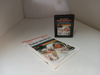 SUPER BREAKOUT GAME & MANUAL FOR PAL ATARI 2600 + 2600+ PLUS RETRON 77 #V27