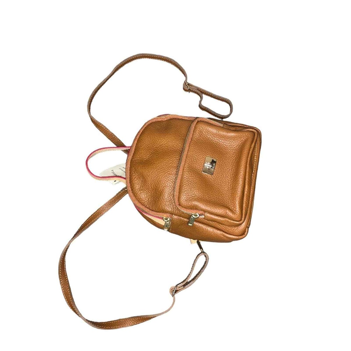 Borse In Pelle Brown Backpack Genuine Leather Made In Italy  display picture 2