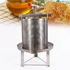Honey Press Extractor Stainless Steel Manual Honey Wax Pressing Beekeeping Tool