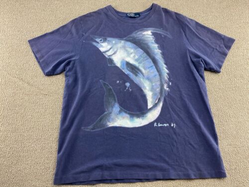 Polo Ralph Lauren Shirt Fishing Marlin Swordfish R
