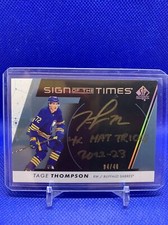 2022-23 Sp Authentic Sign Of The Times /49 Tage Thompson #SOTT-TH 