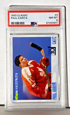 1993 Classic Hockey Draft RC Paul Kariya #4 TOP TEN Blue Foil PSA 8 (10) Rookie