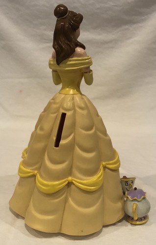 Beauty & The Beast Disney Belle Rare Coin Bank With 2-Characters - Picture 4 of 8