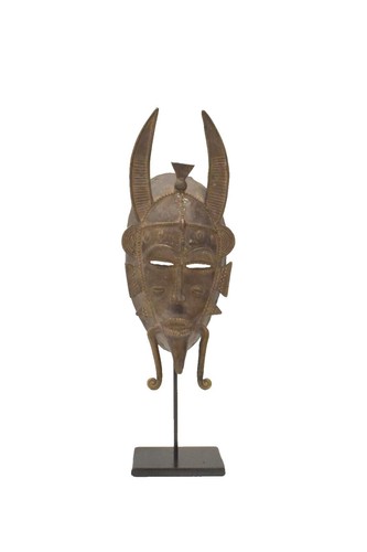 Antique Museum Quality African Kpelie Mask Senufo Tribe Ivory