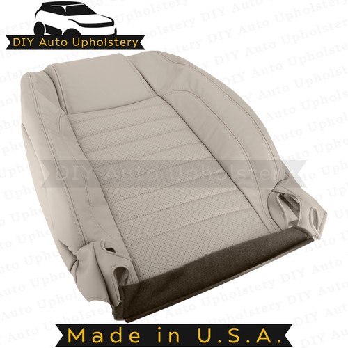 2010-2014 For Ford Mustang GT Passenger Top/Bottom Leather Seat Covers Tan - Picture 5 of 17