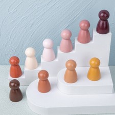 Wooden Kids Rainbow Building Blocks