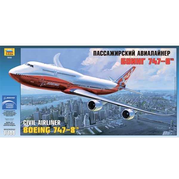 Zvezda ZVEZDA Boening 747-8 Civ il Airliner Zvezda ZVEZDA Boening 747-8 Civ il Airliner