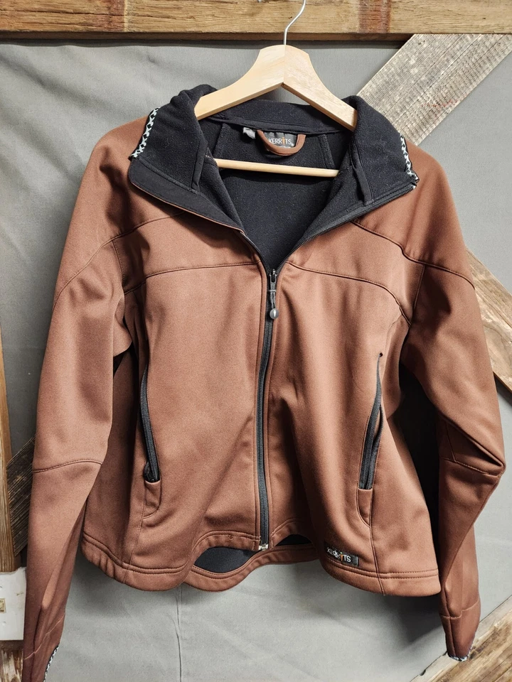 Kerrits Women’s Zip Fleece Jacket Size XL Equestrian Performance Brown - Image 4 of 4