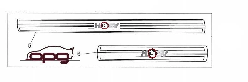 Genuine HSV Scuff Sill Plates with HSV Emblem for F&R VE VF VF2 SS SSV SV6 ALL - image 4 of 4