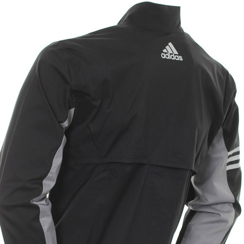 New ADIDAS Climaproof Waterproof Golf Rain Jacket Full Zip - XS S M - Grey Black - Picture 3 of 12