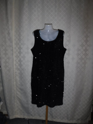 nina leonard sequin dress Nina Leonard Sequin Mock Neck Sweater Dress