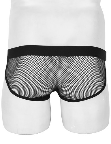 Herren Unterwäsche Latex Leder Offen Po Höschen Elastisch Jockstrap Bikini Slip - Bild 22 von 39