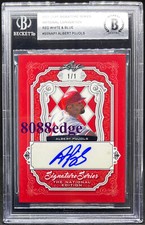 2021 LEAF NATIONAL SIGNATURE AUTO: ALBERT PUJOLS #1/1 AUTOGRAPH 