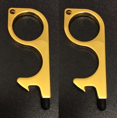 PACK No Touch Contact Door Opener Key Chain Touch Less Key Sensitive Tip  USA