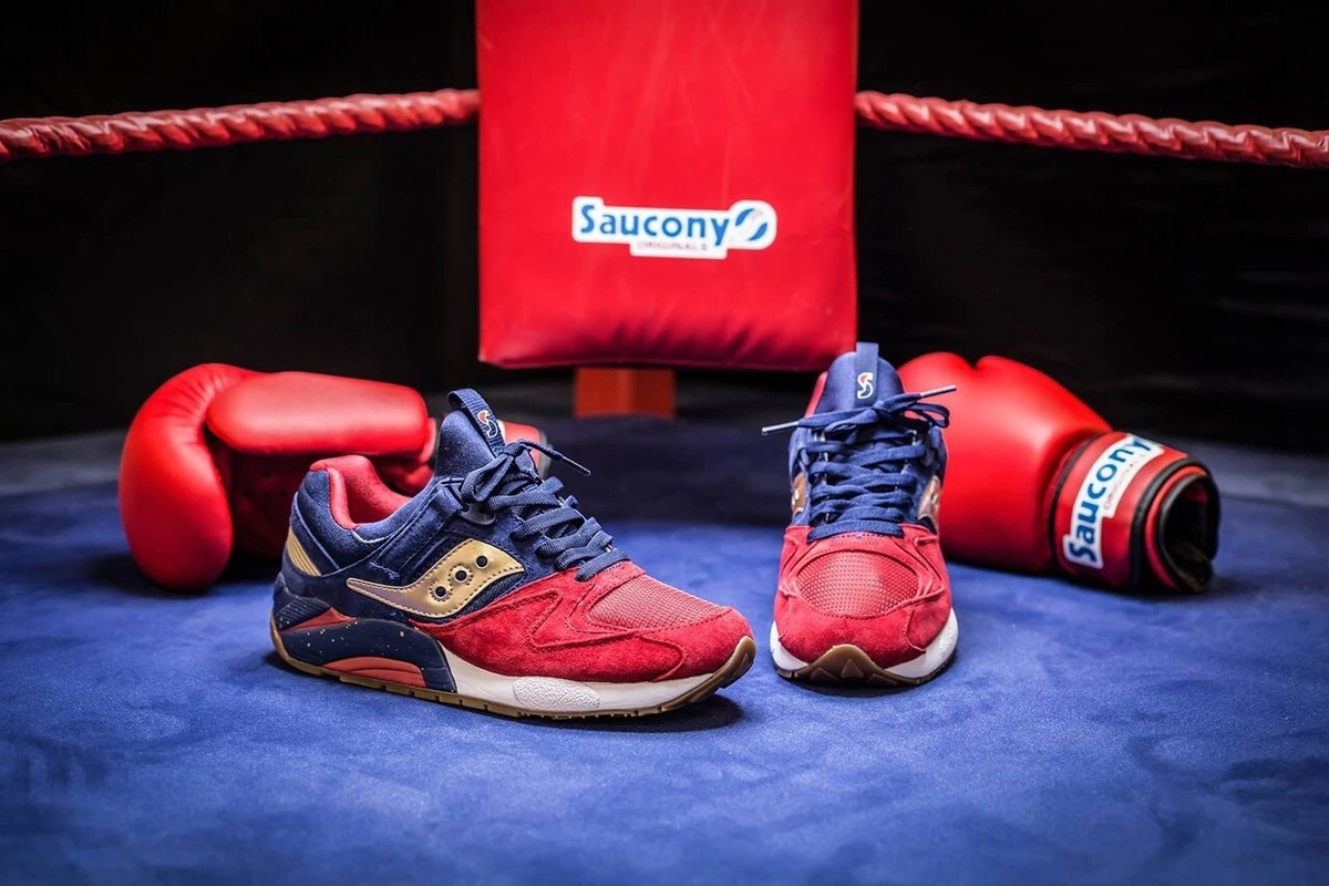 Basket Saucony Grid 9000 Mens Saucony Grid 9000 Sparring Blue Red