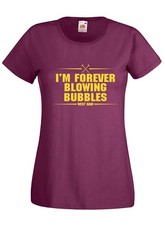T-shirt Maglietta donna J2344 I'm Forever Blowing Bubbles Ultras West Ham 