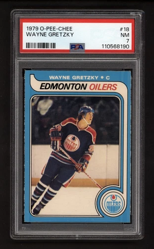 1979 OPC #18 WAYNE GRETZKY ROOKIE CARD PSA 7 NEAR MINT