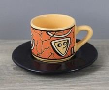 Waechtersbach Wächtersbach Pasiega Espressotasse Mokkatasse schwarze Untertasse