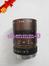 1PC USED COSMICAR LENS 8MM 1:1.4 #YY