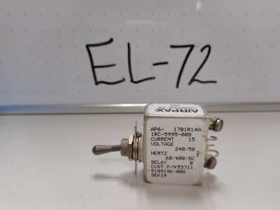 NOS AP6-1RC-5995-008 AIRPAX CIRCUIT BREAKER