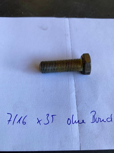 VW T3 Bus Befestigungsschraube Gurte/Gurtschloss 7/16"x35 ohne  Bund orig. VW