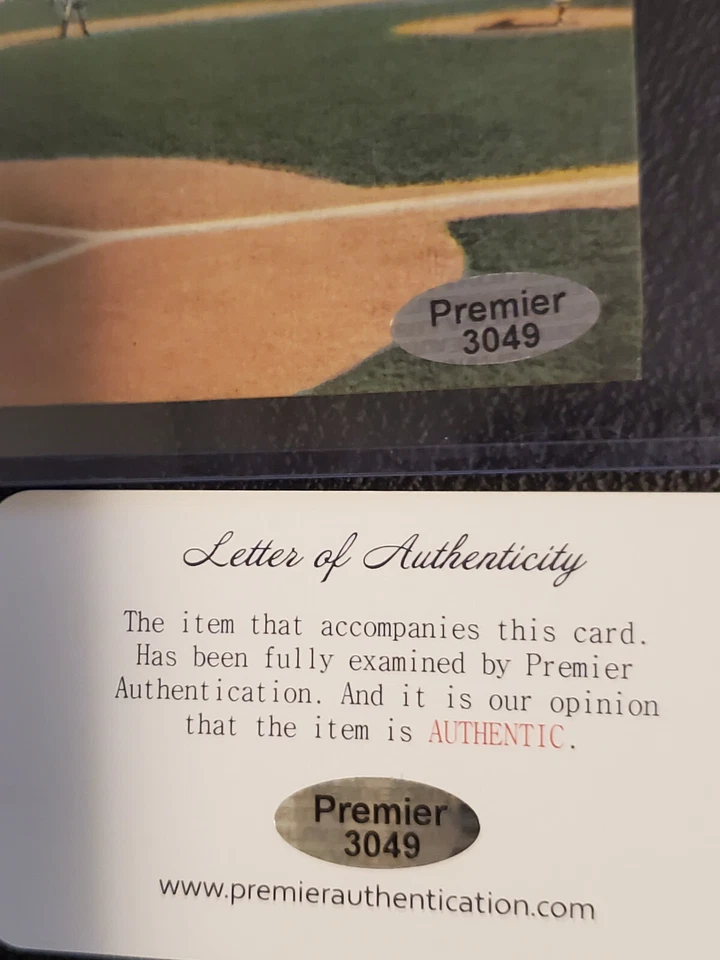 Joe DiMaggio and Ted Williams Signed Autographed Post Card with Premier COA - Image 4 of 4