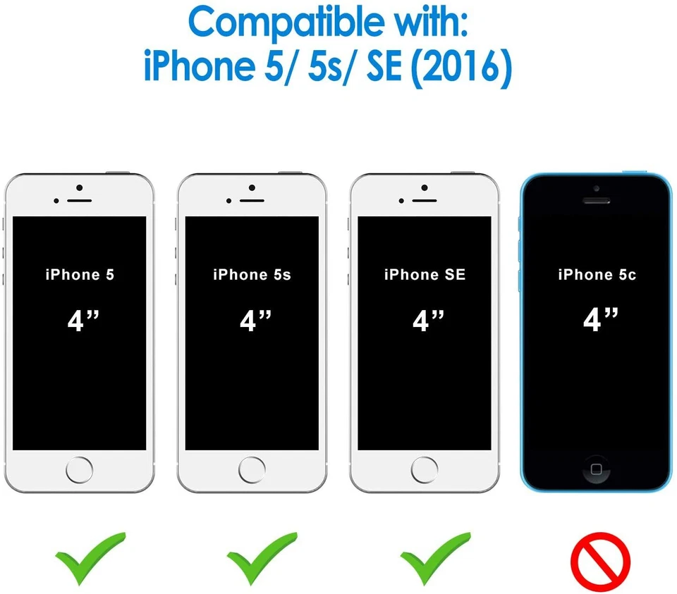 Funda líquida para teléfono iPhone SE (1ª generación 2016) / 5s / 5 + vidrio templado Foto 2 de 4