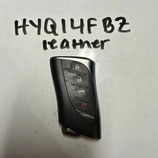 OEM LEXUS 4 BUTTON KEYLESS SMART KEY REMOTE FOB FCC ID: HYQ14FBZ LEATHER inv 1