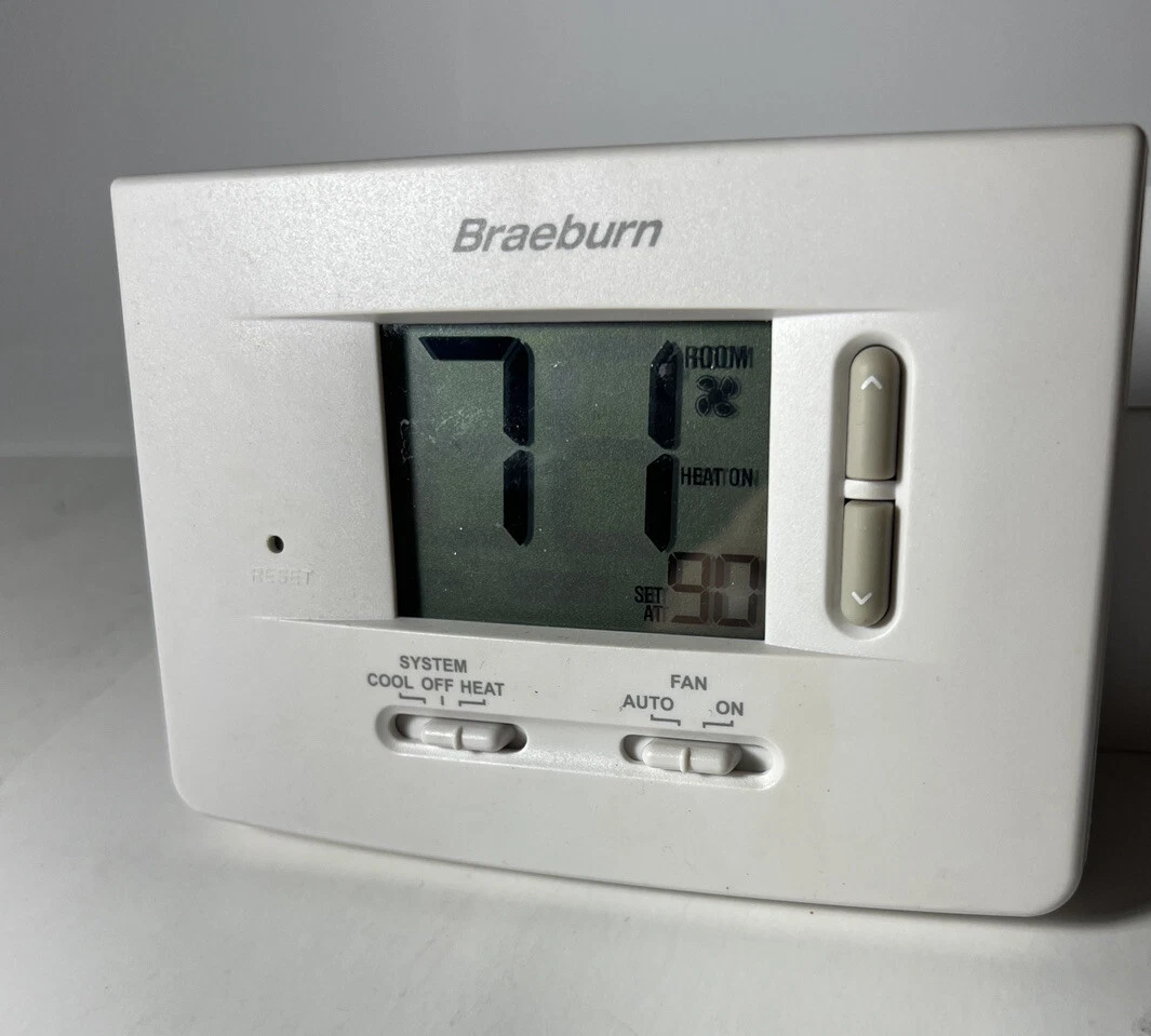 Braeburn 1020 5u0026#034; Thermostat 1 Heat 1 Cool Non-Programmable Used Good  Check Des | eBay