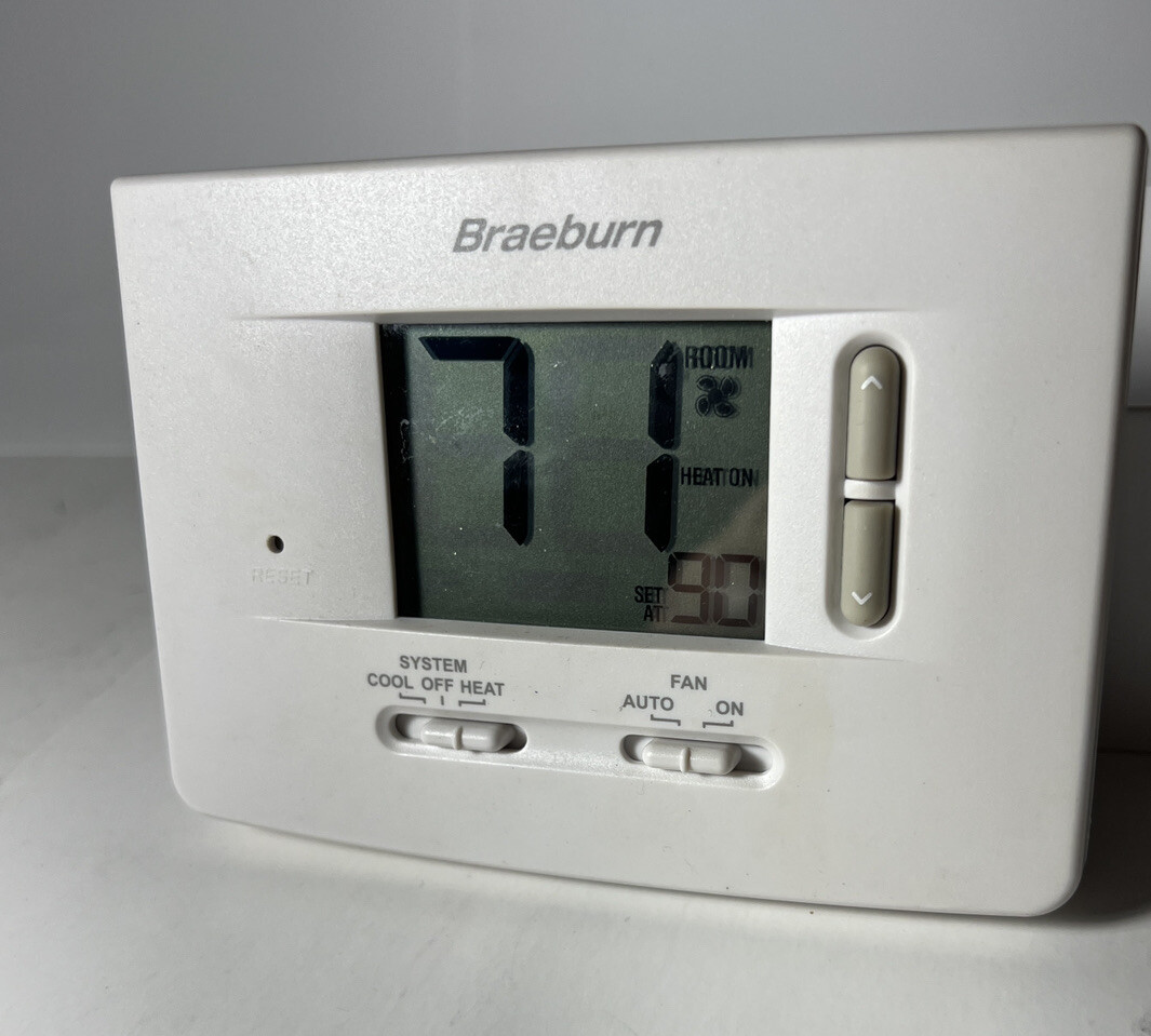 Braeburn 1020 5u0026#034; Thermostat 1 Heat 1 Cool Non-Programmable Used Good  Tested | eBay