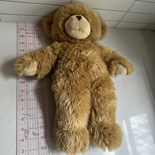 Build A Bear Teddy Bear Fuzzy Brown Tan Plush Vintage Stuffed - Picture 8 of 8