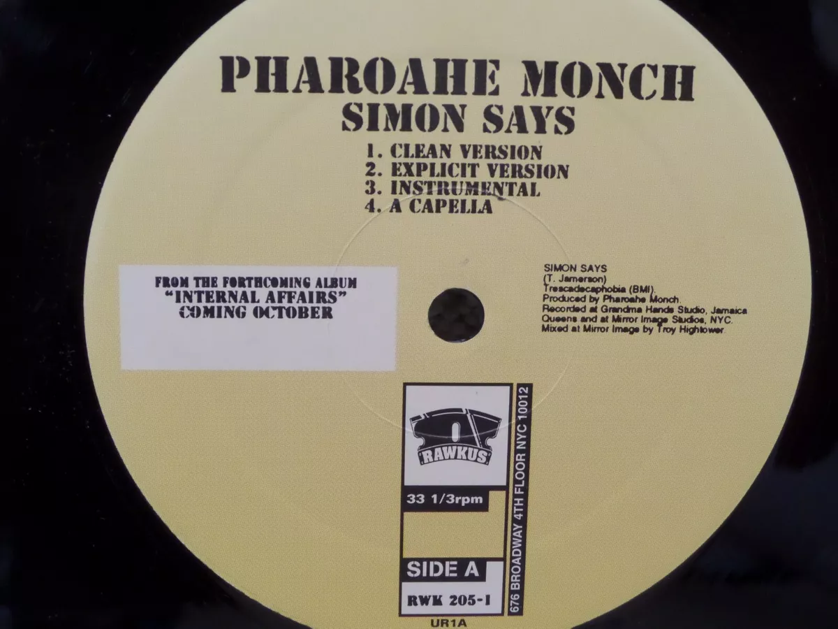 Pharoahe Monch - Simon Says / Behind Closed Doors CD Single, 1999 Rawkus