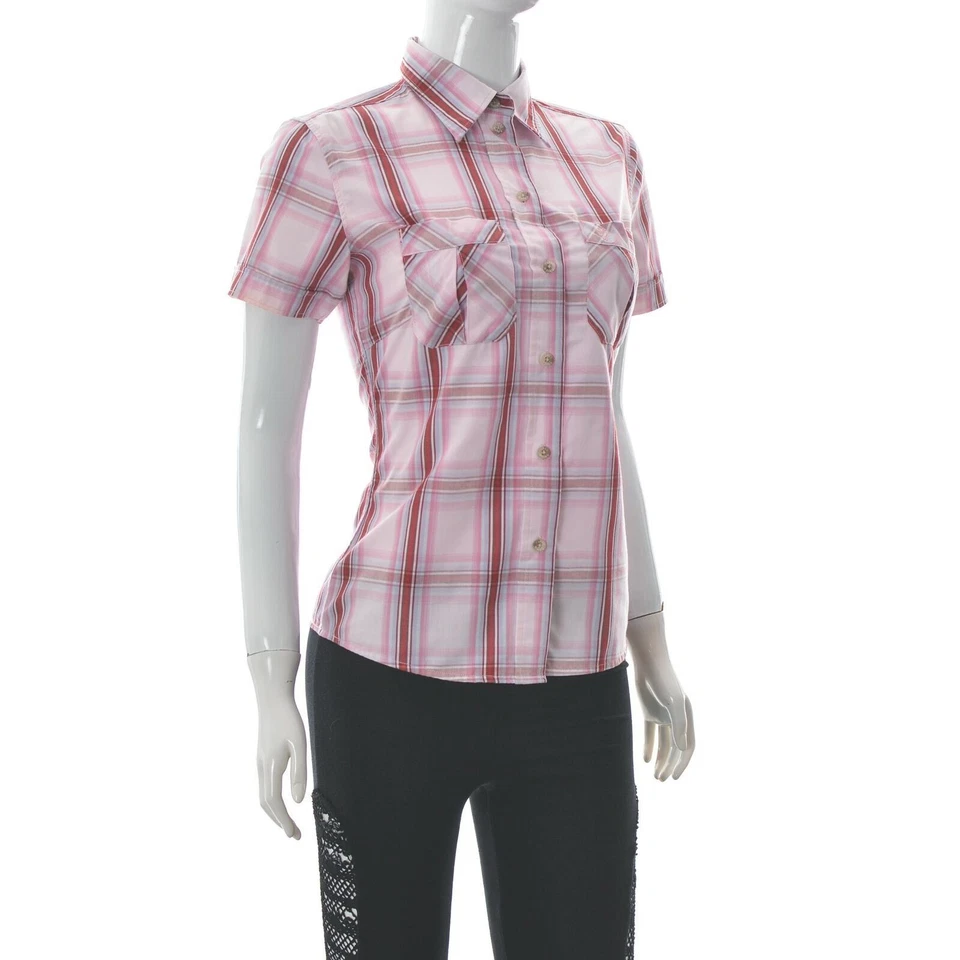 Fjall Raven Women's Western Chest Pocket Shirt Short Sleeve Casual Plaid Size XS - Image 2 of 4