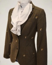 Joules Rampant Spirting Tweed Blazer Stag Head 10