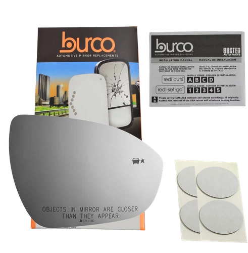 Passenger Mirror Glass w/Blind Spot Fits 2017-2023 Chevy Bolt Ev No Rear Mount