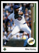 Mike Harkey 1989 Upper Deck #14 Chicago Cubs MLB READ FREE SHIPPING AutographDen