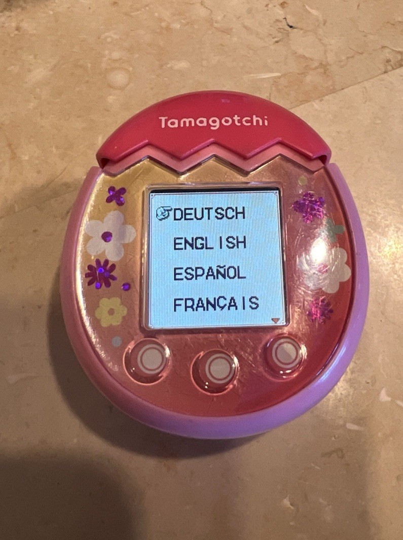 Tamagotchi Pix Floral Pink 2020 Bandai Preowned: Working And