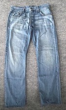 Rag & Bone Jeans Mens RB 15X Slim Straight Size 32 Medium Wash Whisker Workwear