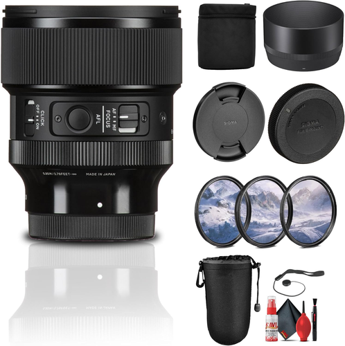 Sigma 85mm F/1.4 DG DN Art Lens for Sony E + Accessories Bundle - Picture 10 of 12