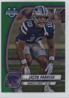 2024 Bowman U Chrome Green Refractor 16/99 Jacob Parrish #82 11oh