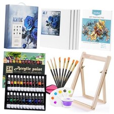 Paint Set, 41 PCS Painting Kit, Acrylic Paint Set for Kids, Painting Supplies