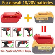 For Dewalt 18V 20V Li-Ion Battery To For Craftsman 20V Drill Tools Adapter Only