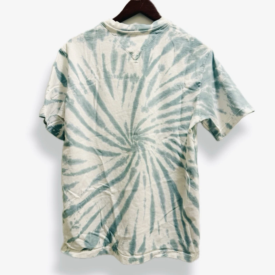 Camiseta de manga corta Kenzo Paris de lujo con logotipo tie dye para hombre talla pequeña verde surf Foto 2 de 4