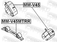 Support moteur Mitsubishi PAJERO