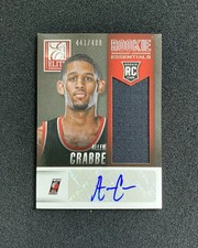 2013-14 Panini Elite Rookie Patch Auto RPA Allen Crabbe 441/499 #RE-AC RC RB60