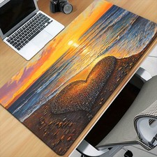 1pc Seaside View Sunset Natural Scenery High Definition Print Table Mat, Multi
