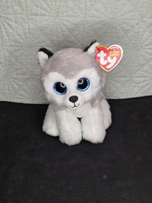 #ad #ad Ty Beanie Baby 6quot; BUFF the Husky Dog Plush Stuffed Animal Toy MWMTs Heart Tags $7.18