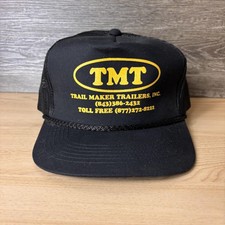 De colección Trail Maker Trailers TMT Gorra Gorra Snap Back Para Hombre Negro Camionero
