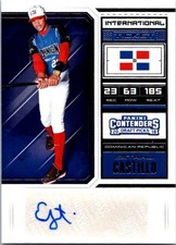 2018 Panini Contenders Draft International Ticket Estanli Castillo #6 Auto Rays