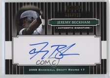 2008 Razor Signature Series Black /199 Jeremy Beckham #157 Auto 0r4